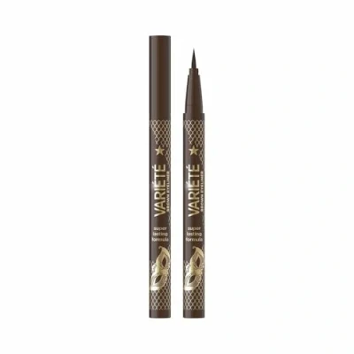 Abbildung von Eveline Cosmetics Variete Vegan Eyeliner Pen Intensives Braun, Langanhaltend, Wasserfest, 100% Vegan, Präzisions Applikator