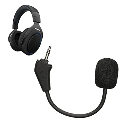 Abbildung von kwmobile Ersatz Kopfhörer Mikrofon kompatibel mit Corsair HS50 HS60 Pro HS70 HS75 Headset Gaming Headphones 3,5 mm Klinkenstecker Schwarz