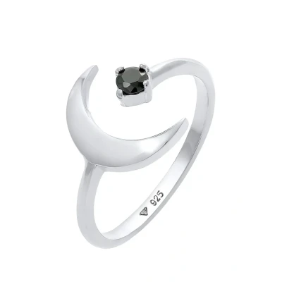 Abbildung von Elli HALF MOON Astro Ring, Damen, Größe: 54, Silber