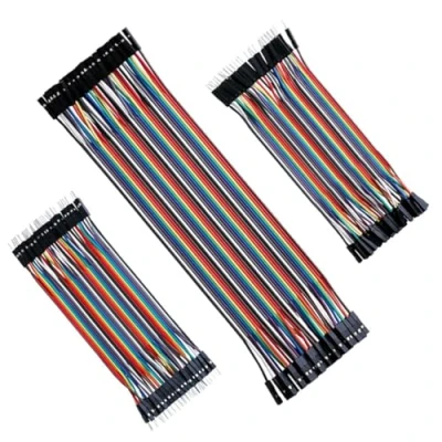Abbildung von Jumper Wire 40x 10cm、40x 20cm, Male to Female，Male Male, Female Wires Breadboard, Kabel Steckbrücken 28AWG Drahtbrücken für M2M/F2M/F2F Arduino