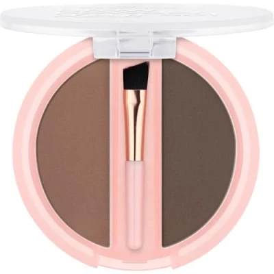 Abbildung von essence brow powder duo set, Augenbrauen Puder, Nr. 02, Braun, definierend, natürlich, vegan, ohne Mikroplastikpartikel, Nanopartikel frei, Parfüm, 1er Pack (1.8g)