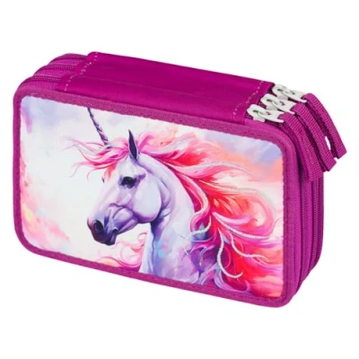 Abbildung von Baagl 3FACH KÖNIGLICHE Einhorn Federmäppchen für Kinder, Größe: One Size, Violett