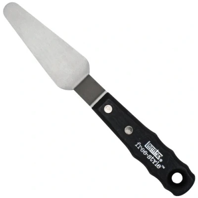 Abbildung von Liquitex 109910 Professional Malmesser mit einer gebürsteten rostfreien Metallklinge für Acrylfarben oder Ölfarben XXL Nr.10