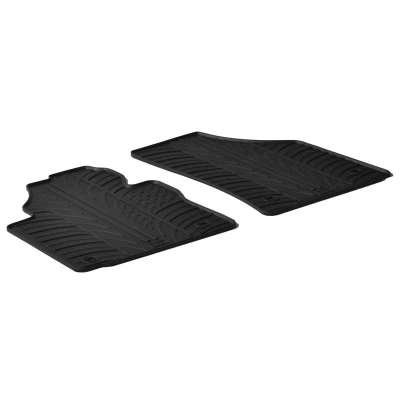 Abbildung von Gledring 0069 Fußmattensatz Gummi vorne 2 schwarz 750mm 550mm VOLKSWAGEN: CADDY 3, 4 Kasten, Kombi