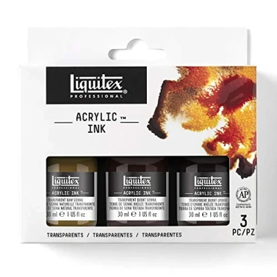 Abbildung von Liquitex 3699239 Ink 3x30ml Set 3 Farben transparent