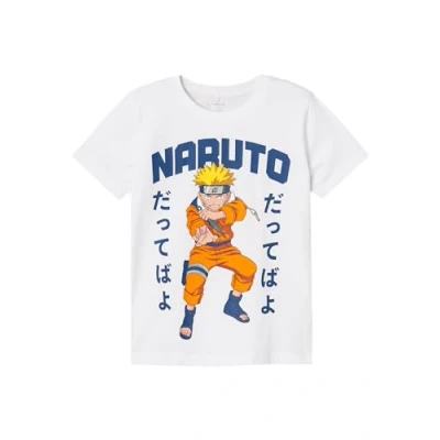 Abbildung von NAME IT Jungen Nkmmacar Naruto Top Noos Sky T Shirt, Bright White, 122 128 EU