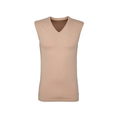 Abbildung von Seidensticker V NECK Sleeveless Unterhemd/shirt, Herren, Größe: Large, Brown