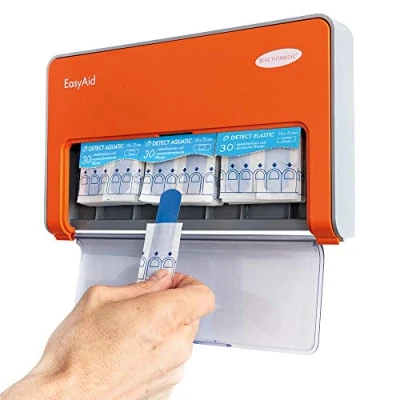 Abbildung von ACTIOMEDIC, Pflasterspender mit DETECT inklusive detektierbare 90 Pflaster Strips für die LebensmittelIndustrie Kanban System und Montagematerial