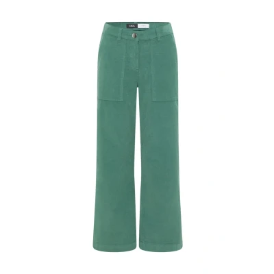 Abbildung von Cecil WIDE Stoffhose, Damen, Größe: 34x30, Grün