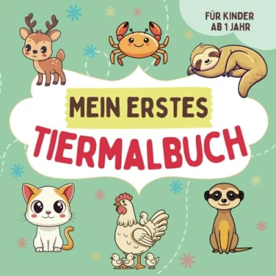 Abbildung von Malbuch ab 1 Jahr: 60 tolle Tiermotive mit extra großen Flächen zum Ausmalen