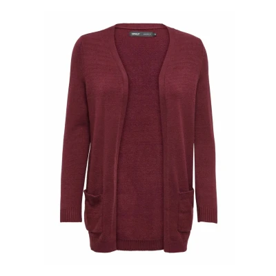 Abbildung von ONLY Onllesly OPEN Strickjacke, Damen, Größe: Medium, Zinfandel