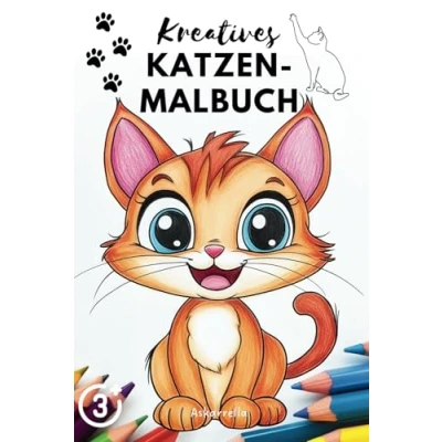 Abbildung von Kreatives Katzen Malbuch: Lustige und süße für Kinder ab 3 Jahren 50 Motive zum Ausmalen