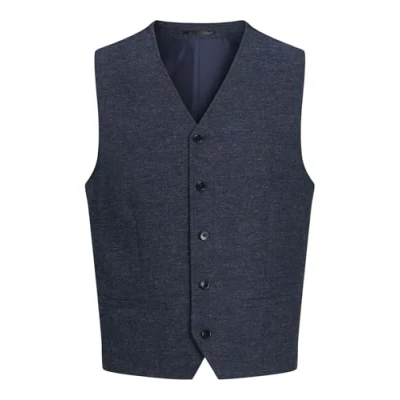 Abbildung von Jack &amp; Jones Premium Jprwinter Twill Waistcoat Weste, Herren, Größe: 52, Dark navy