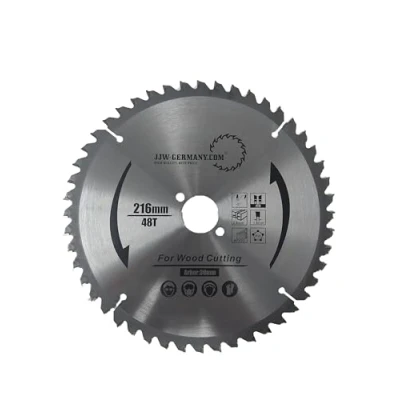 Abbildung von HM Kreissägeblätter 216 x 30 negativer Spanwinkel für Kappsägen in Industriequalität (216 Z= 48 WZ negativ)