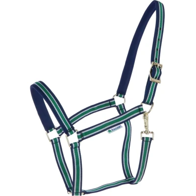 Abbildung von Bucas Halfter Dublin Gestreift Navy Pony