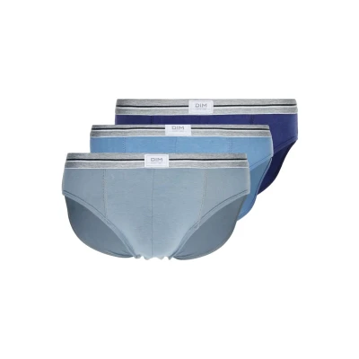 Abbildung von DIM Ultra Resist Brief 3PACK Slip, Herren, Größe: XXL, Blue jean/grey/blue denim