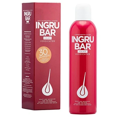 Abbildung von Ingrubar Haarverdichter, 1er Pack (1 x 250 ml, 3 Monatsvorrat) Gegen Haarausfall Frauen &amp; Männer Vegan zertifiziertes Haarserum