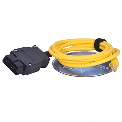 Abbildung von AntiBreak Ethernet enet obd2 Kabel rj45 E SYS Adapter 2M Compatible f Serie für BMW