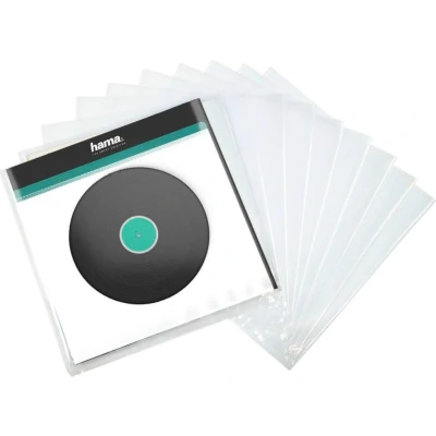 Abbildung von Hama Schallplatten Außenhüllen (10er Pack, LP Schutzhülle, transparent, 32,7 x 0,07 32,5 cm)