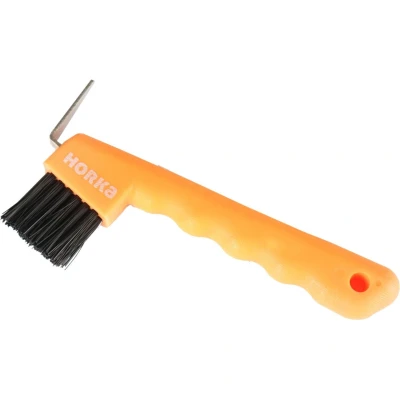 Abbildung von Horka Hufkratzer mit Bürste Orange