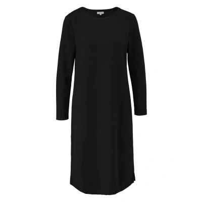 Abbildung von s.Oliver Midimet Gestructureerd Motief Freizeitkleid, Damen, Größe: 36, Schwarz