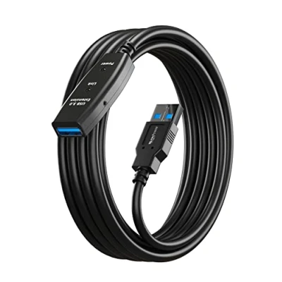 Abbildung von MutecPower 7.5m USB 3.0 Aktiv Kabel männlich zu weiblich mit Verlängerung Chipsatz Repeater /Verlängerungskabel 7.5 meter