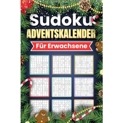 Abbildung von Sudoku Adventskalender für Erwachsene: Jeden Tag neue Rätsel eine besinnliche Adventszeit leicht mittelschwer extrem schwer ... Beschäftigung die Weihnachtszeit