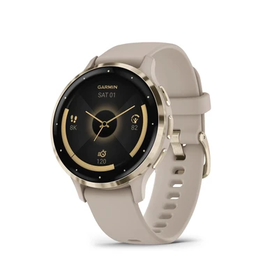 Abbildung von Garmin Venu 3 GPS Fitness Smartwatch mit Bluetooth Telefonie und Sprachassistenz, Ultrascharfes 1,4 / 1,2 Zoll AMOLED Touchdisplay, Fitnessfunktionen, Music, Pay Rollstuhlmodus