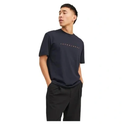 Abbildung von Jack &amp; Jones Jjestar TEE SS Tshirt print, Herren, Größe: Small, Dark navy