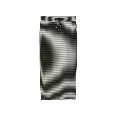 Abbildung von TOM Tailor MIDI Alinienrock, Damen, Größe: 36, White black irregular stripe