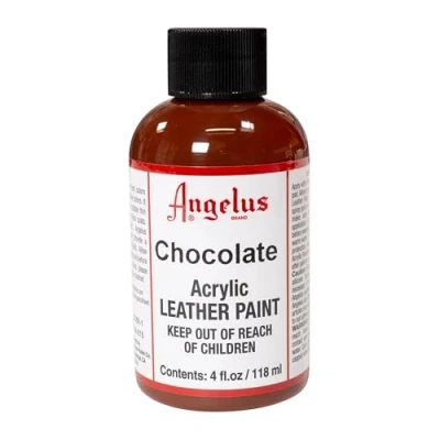 Abbildung von Angelus Acryl Leder Farbe 118ml / 4oz (Schokolade/Chocolate)