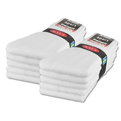 Abbildung von sockenkauf24 10 20 30 Paar Sportsocken Tennissocken Arbeitssocken Herren &amp; Damen Socken Baumwolle (47 50, Weiß)