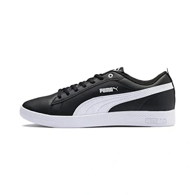 Abbildung von Puma Damen Smash Wns V2 L Sneaker, Black White, 36 EU