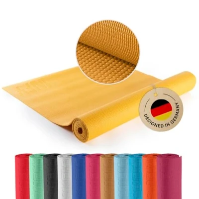 Abbildung von DoYourYoga Fitnessmatte Yogamatte »Kirana« aus ECO PVC 183 x 61 0,4 cm rutschfest &amp; robust Gymnastikmatte Yoga Matte Trainingsmatte Pilates Workout Curry