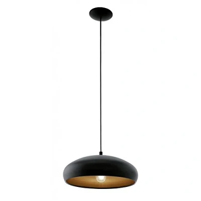 Abbildung von Eglo 94605 Hängeleuchte MOGANO 1 schwarz, kupfer, E27 max. 1X40W Ø40 cm