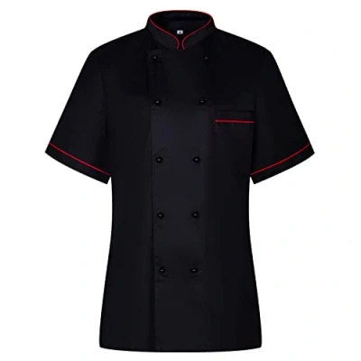Abbildung von MISEMIYA Küchenjacke für Damen Uniformen Chef Jacke Küche Ref.849B, Negro, X Large