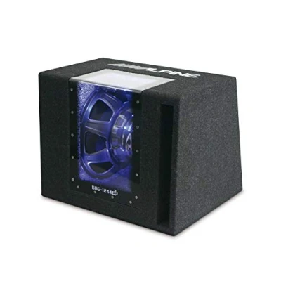 Abbildung von Alpine Electronics BANDPASS GEHÄUSESUBWOOFER (4Ohm), SBG 1244BP, Schwarz