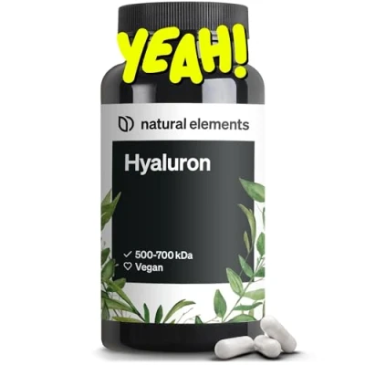 Abbildung von Vegane Hyaluronsäure 500 mg Hyaluron/Kapsel 90 Kapseln für 3 Monate 500700 kDa hochdosiert, ohne Zusätze in Deutschland produziert &amp; laborgeprüft