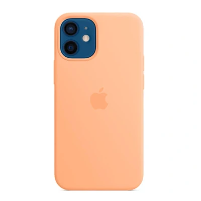Abbildung von Apple Silicone MagSafe Case iPhone 12 Mini Cantaloupe MJYW3ZM/A