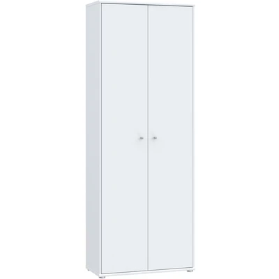 Abbildung von Forte Tempra 2 Kommode mit Türen, Holzwerkstoff, weiß, Bx H xT: 73,7 x 197,5 34,8 cm