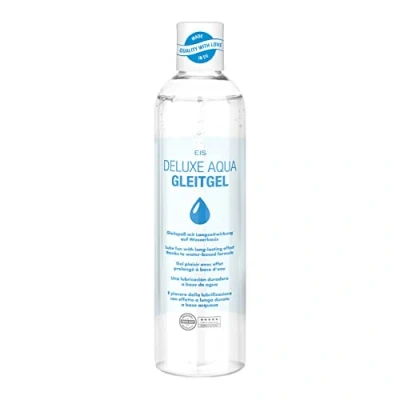 Abbildung von EIS Gleitgel &#039;Deluxe Aqua Gleitmittel&#039; 300 ml Lubricant auf Wasserbasis Erotisches Gel für Mann &amp; Frau Hautfreundliche Gleitcreme extra sensitiv Kompatibel mit Kondome neutral