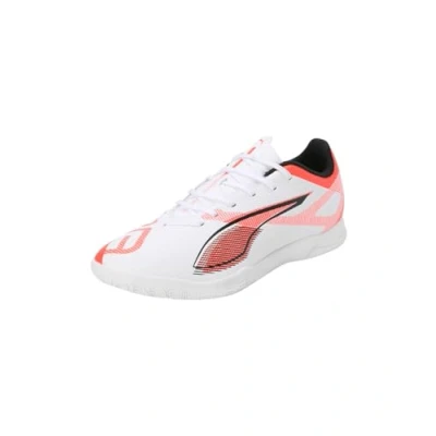 Abbildung von Puma Ultra 5 PLAY IT Fußballschuh Halle, Herren, Größe: 46, White/black/glowing red Schuhe