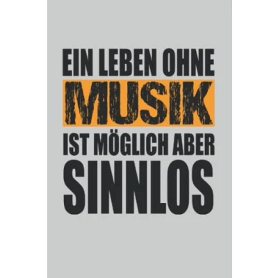 Abbildung von Musik: Notizbuch A5 Liniert zum planen, organisieren und notieren