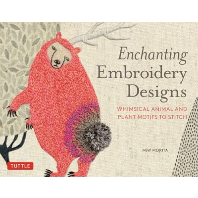 Abbildung von Enchanting Embroidery Designs: Whimsical Animal and Plant Motifs to Stitch