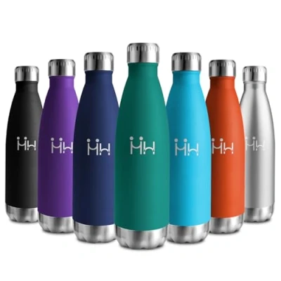 Abbildung von Thermosflasche 750ml, Trinkflasche Isoliert Edelstahl, BPA Frei Wasserflasche Auslaufsicher, Thermoskanne Doppelwandig Kohlensäure Geeignet für Uni, Arbeit, Reisen, Sport, Outdoor, Jungen, Mädchen