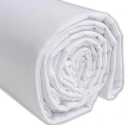 Abbildung von IPEA Baumwollstoff Popeline weiß 200 cm x 150 Made in Italy Meterware zum Nähen, Bekleidung, Futter, Wohnaccessoires, Patchwork, einfarbiger Stoff Nähen