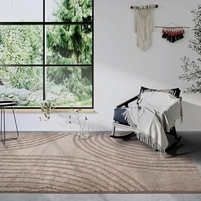 Abbildung von ELLE DECORATION Hochflor Teppich »Pigment«, rechteckig, 18 mm Höhe, Hochflor, Shaggy, flauschig, weich, Langflor, modern, Hoch Tief Effekt