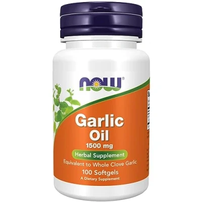 Abbildung von Now Foods, Garlic Oil (Knoblauchöl), 1500mg, Laborgeprüft, Pflanzlich, Glutenfrei, Ohne Gentechnik (Weichkapseln, 100, stück)