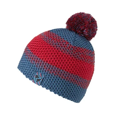 Abbildung von Ziener Unisex Kinder Ishi Junior Hat Bommel Mütze Warm Gestrickt, Steelblue, S EU