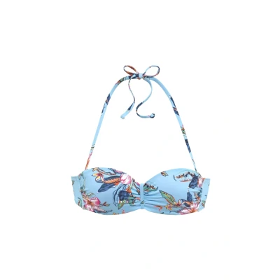 Abbildung von LASCANA Bügel Bandeau Bikini Top »Malia«, mit tropischem Print